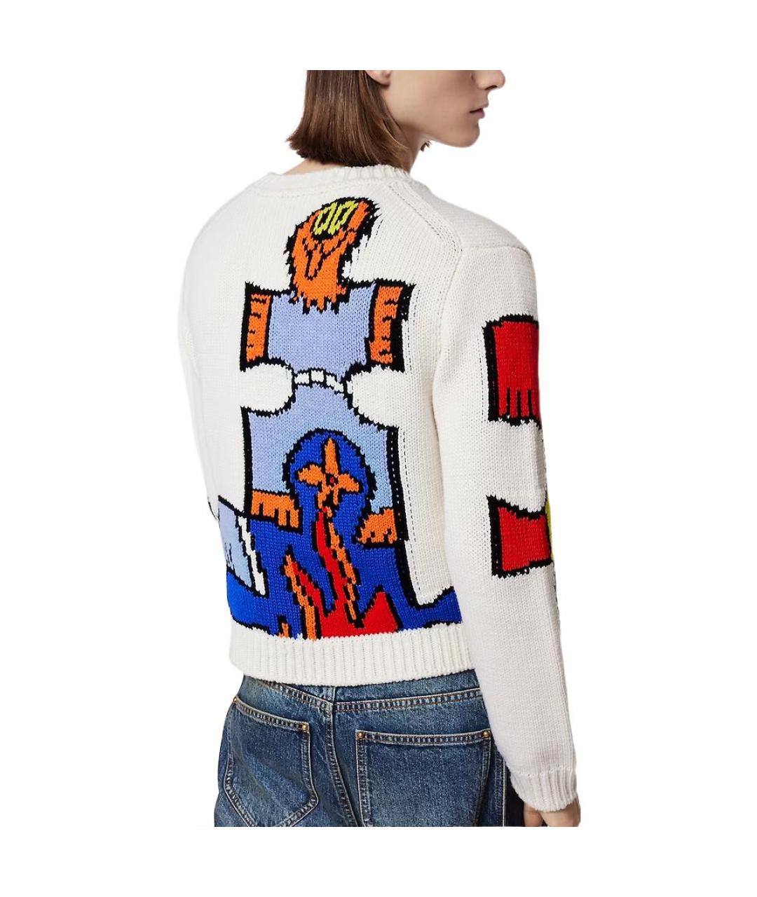 LOUIS VUITTON Белый джемпер / свитер, фото 3