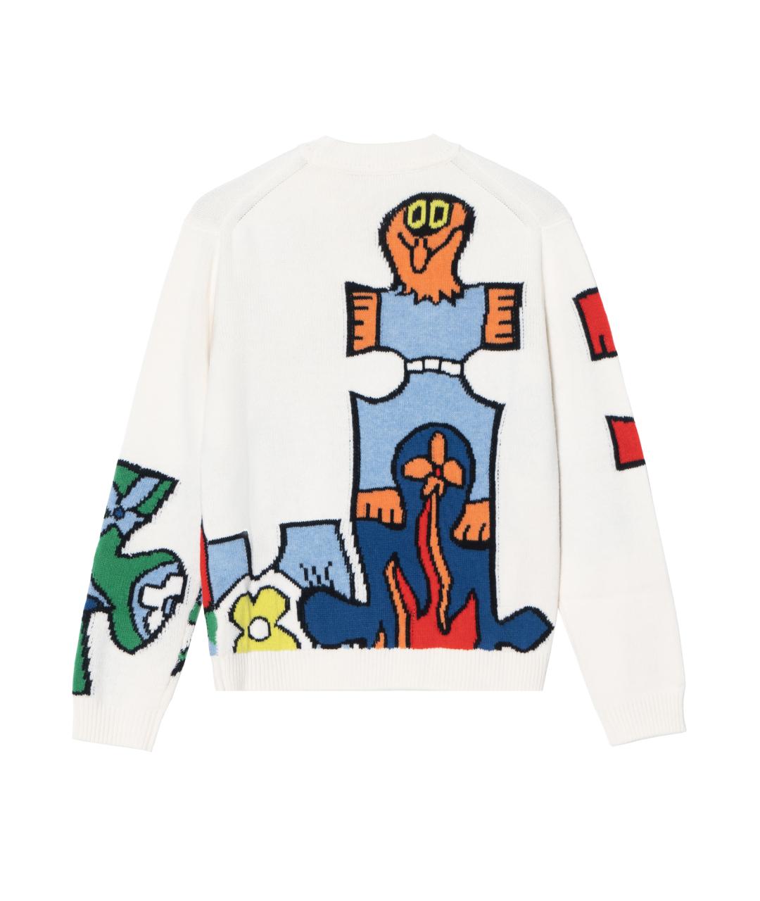 LOUIS VUITTON Белый джемпер / свитер, фото 2