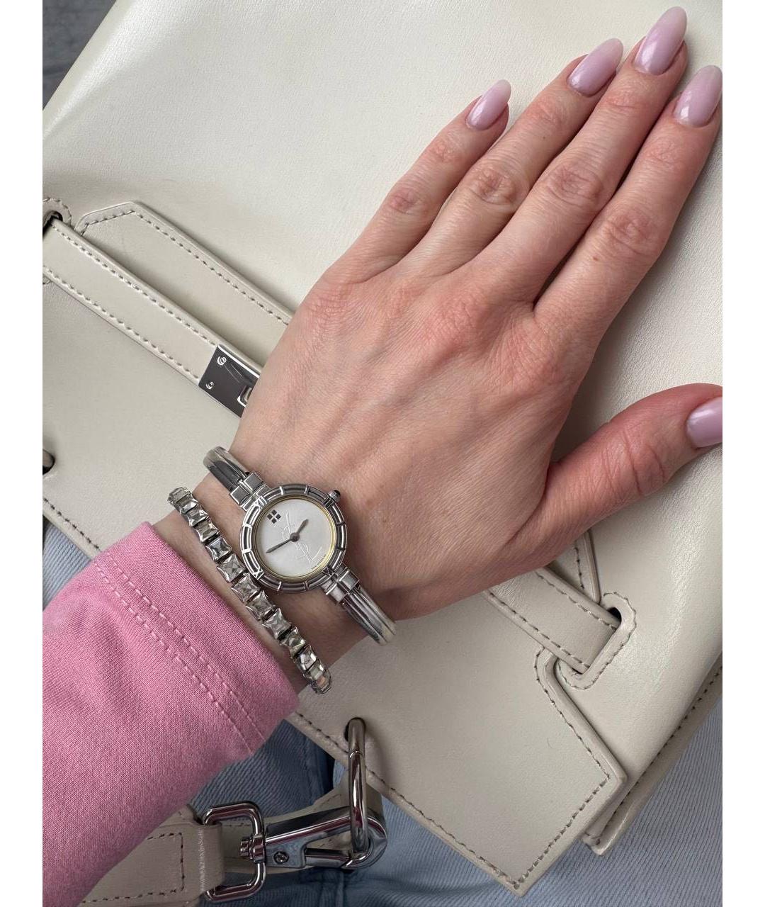 SAINT LAURENT Серебряные стальные часы, фото 8