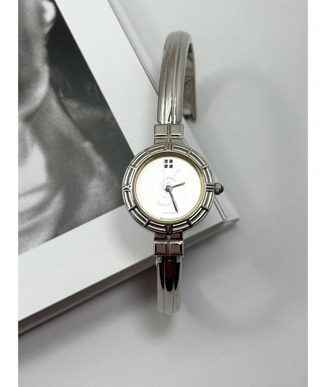 SAINT LAURENT Серебряные стальные часы, фото 3