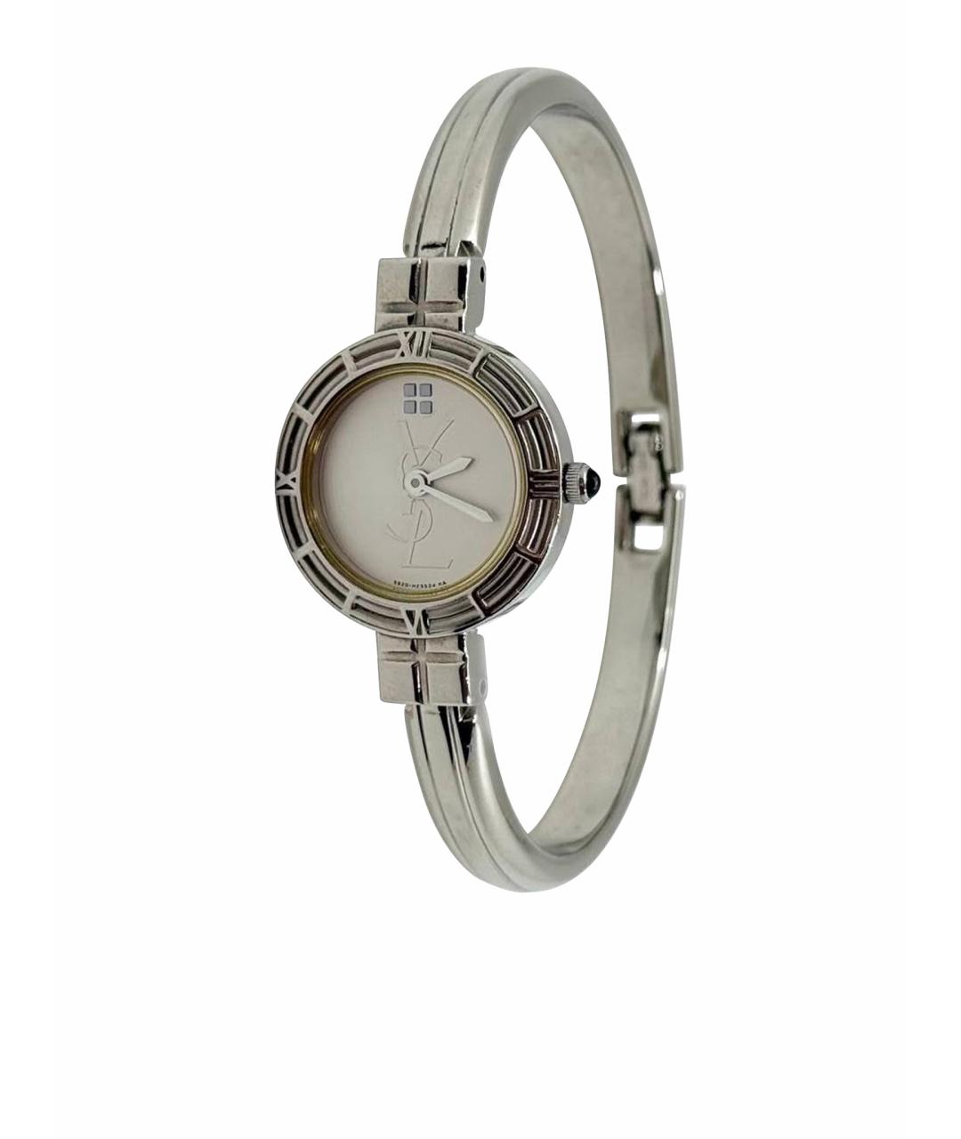 SAINT LAURENT Серебряные стальные часы, фото 1