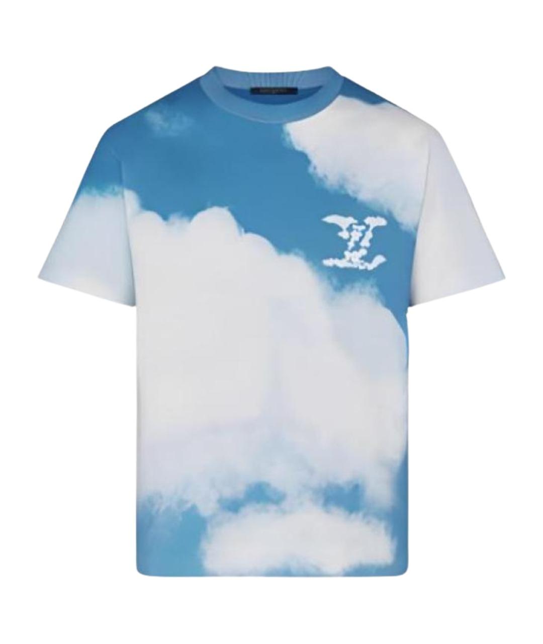 LOUIS VUITTON Голубая футболка, фото 1