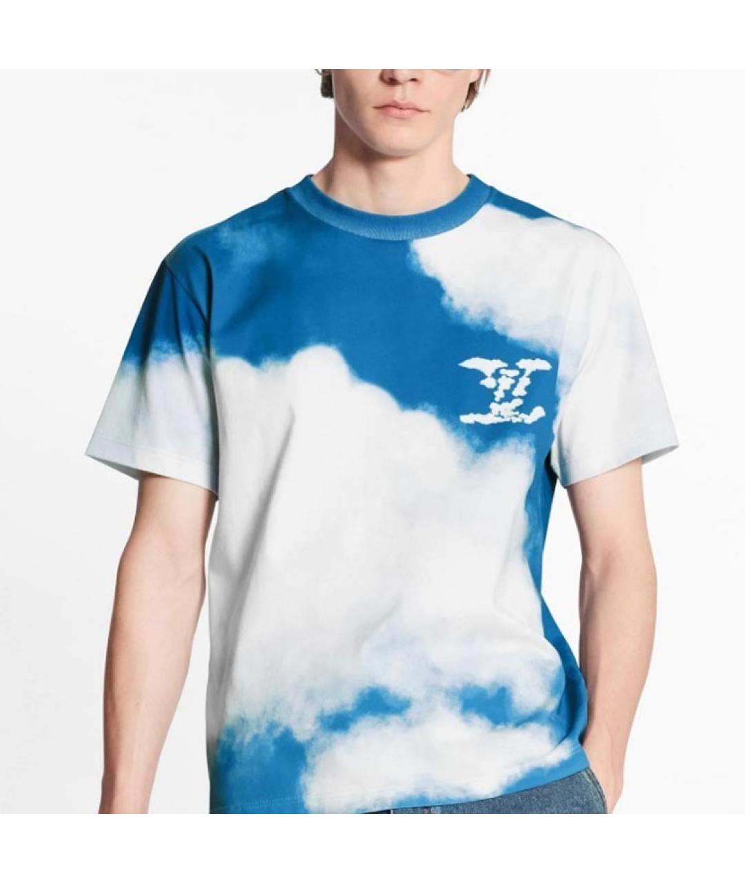 LOUIS VUITTON Голубая футболка, фото 3