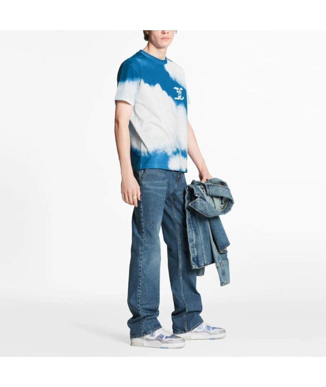 LOUIS VUITTON Голубая футболка, фото 2