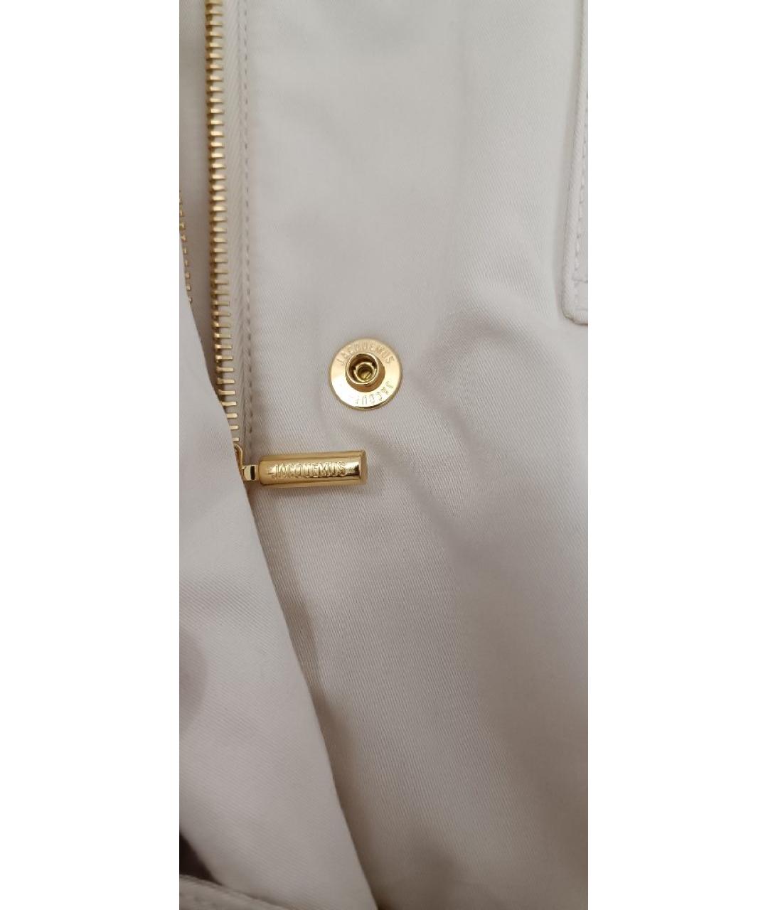 JACQUEMUS Бежевая хлопковая куртка, фото 4