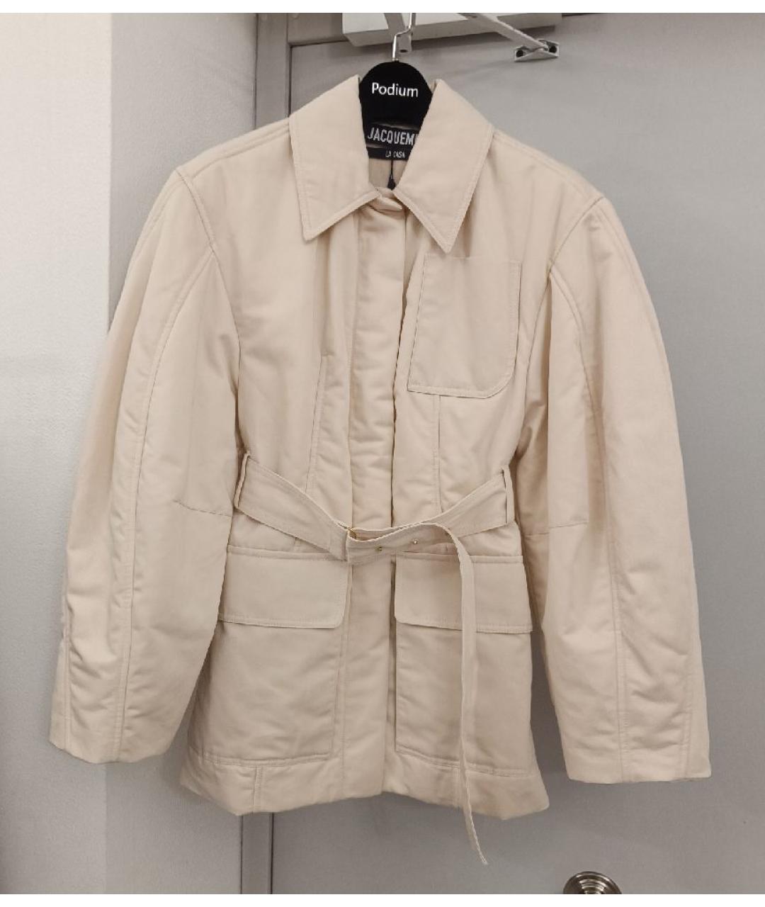 JACQUEMUS Бежевая хлопковая куртка, фото 6