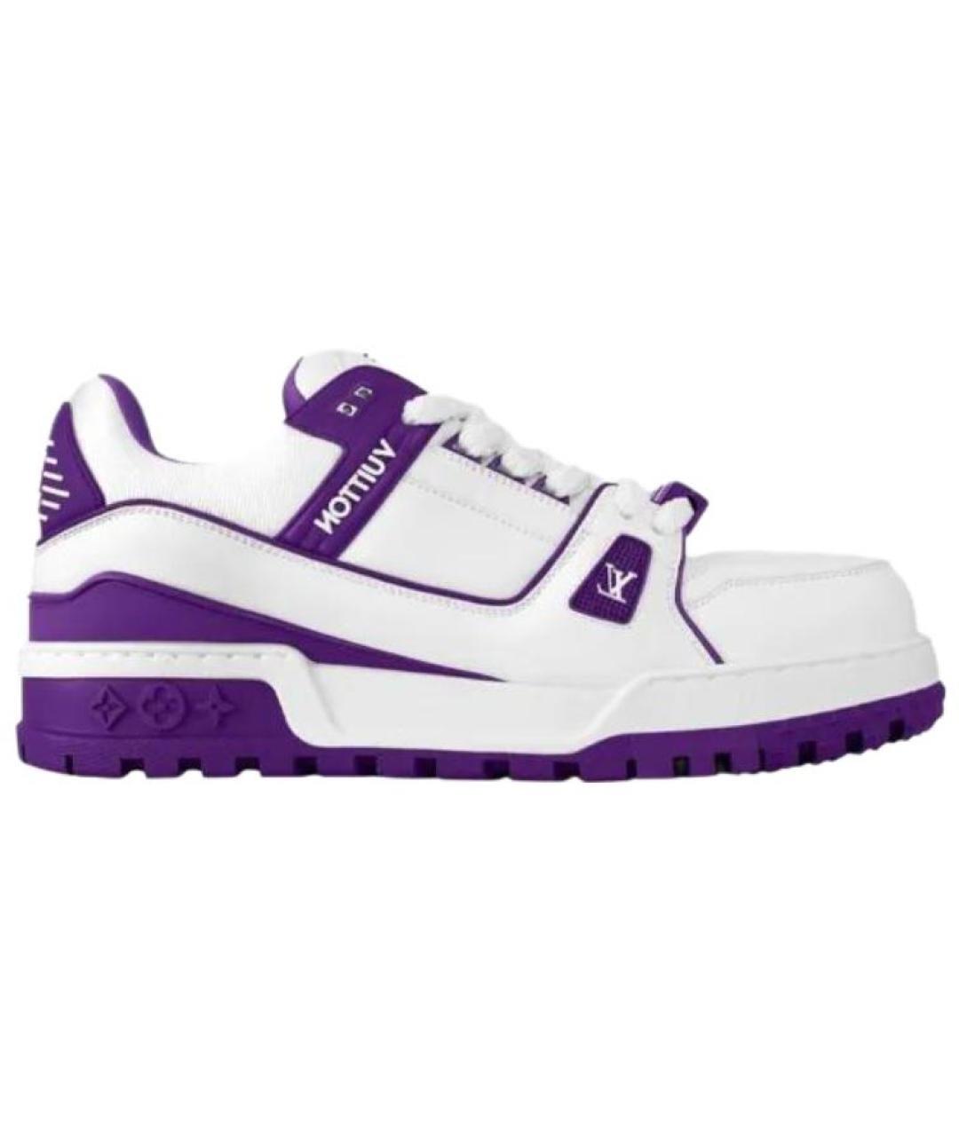 LOUIS VUITTON Белые кожаные кроссовки, фото 1