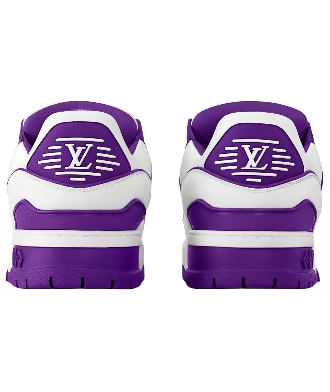 LOUIS VUITTON Белые кожаные кроссовки, фото 4