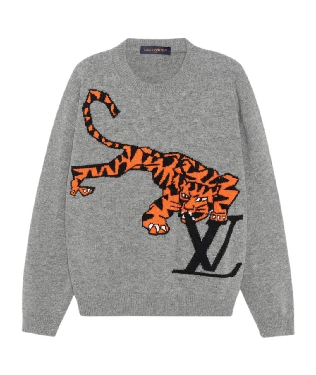 LOUIS VUITTON Серый джемпер / свитер, фото 1