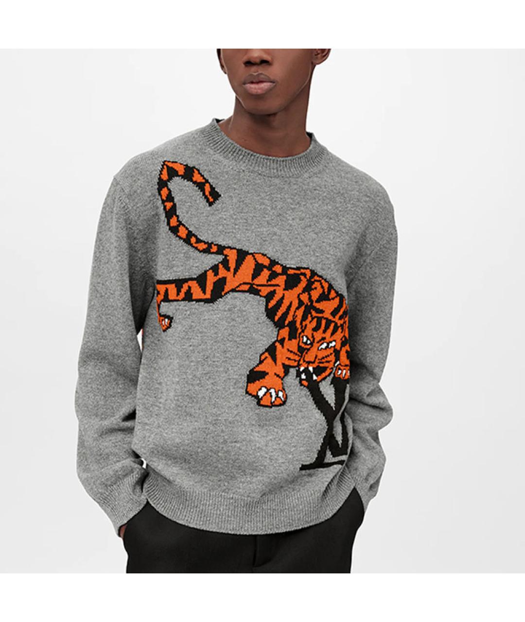 LOUIS VUITTON Серый джемпер / свитер, фото 4