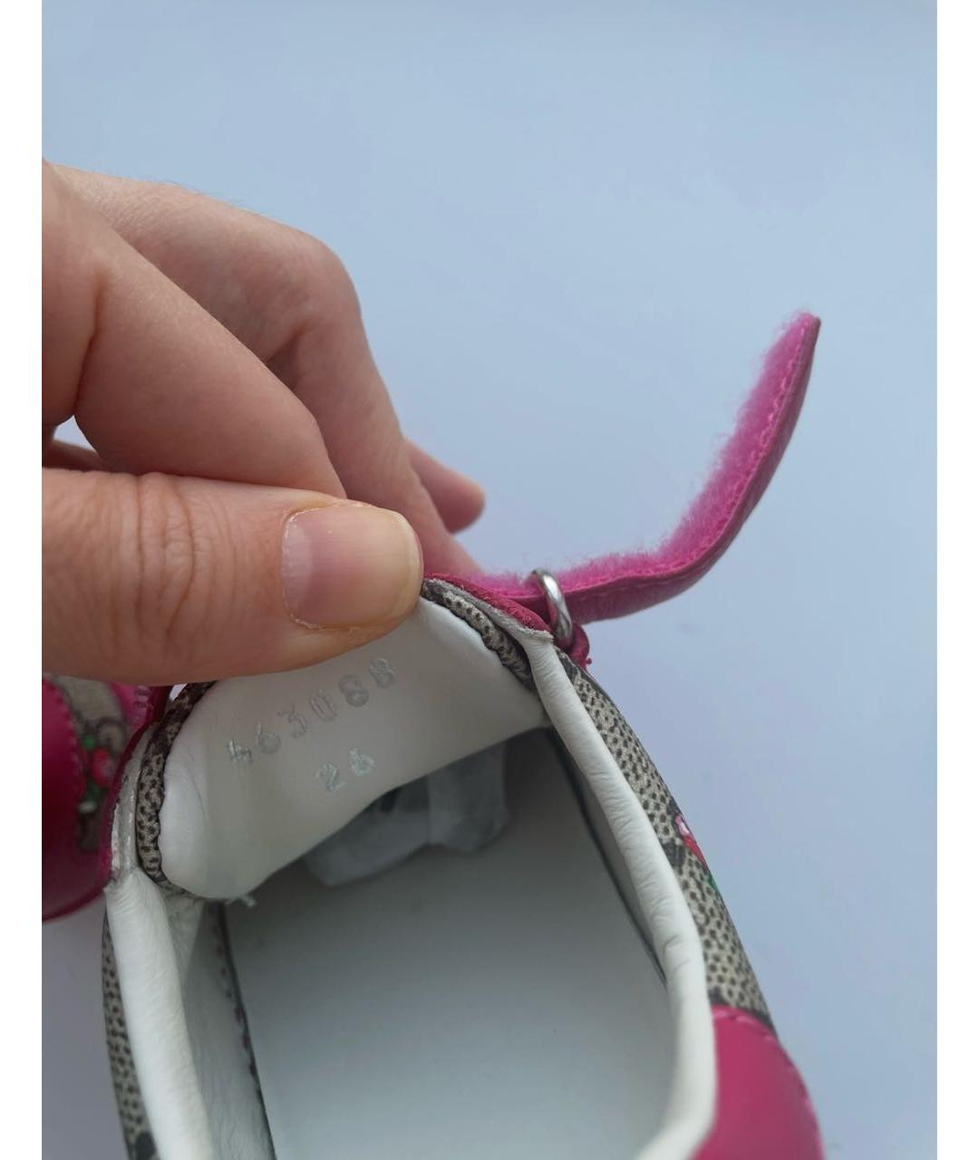 GUCCI Мульти кожаные кеды, фото 5