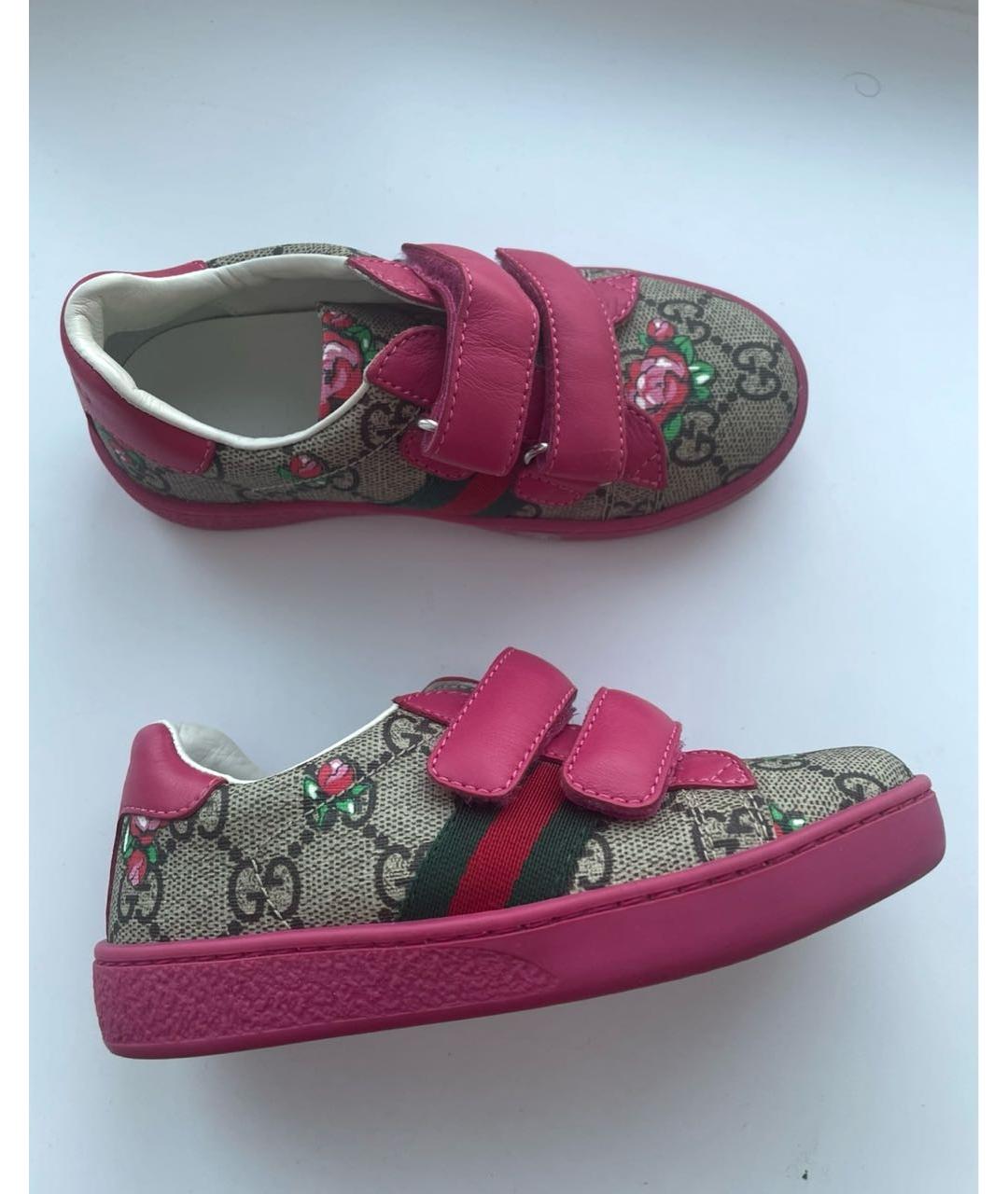 GUCCI Мульти кожаные кеды, фото 7