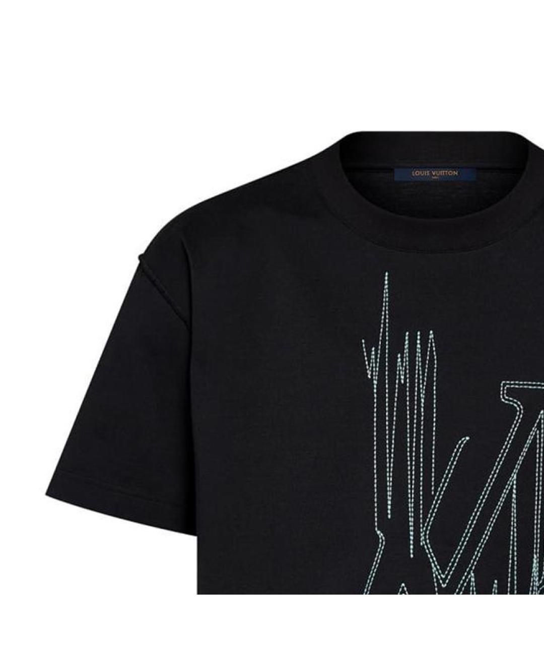 LOUIS VUITTON Черная футболка, фото 5