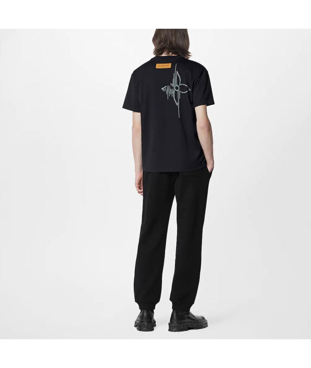 LOUIS VUITTON Черная футболка, фото 3