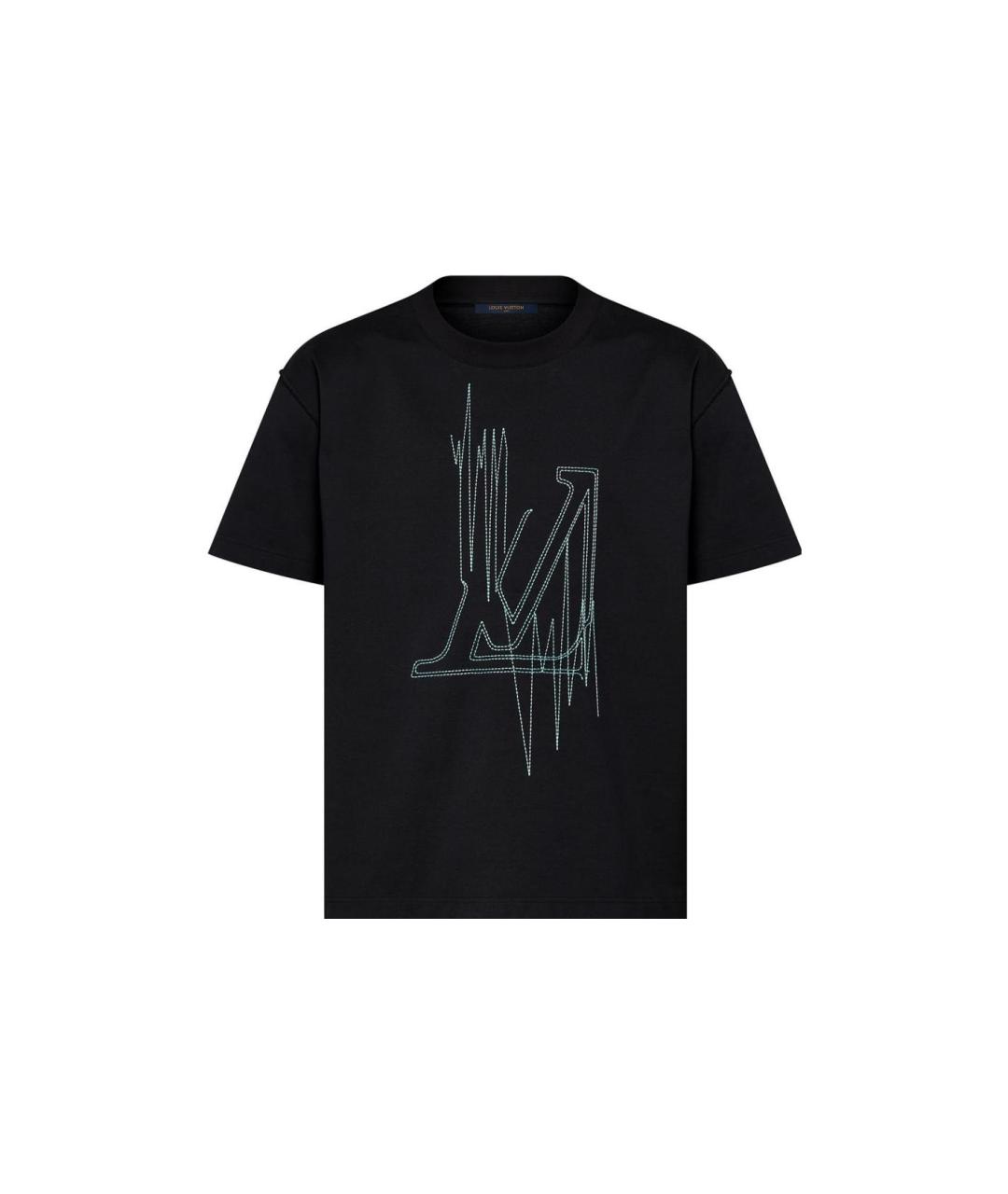 LOUIS VUITTON Черная футболка, фото 6