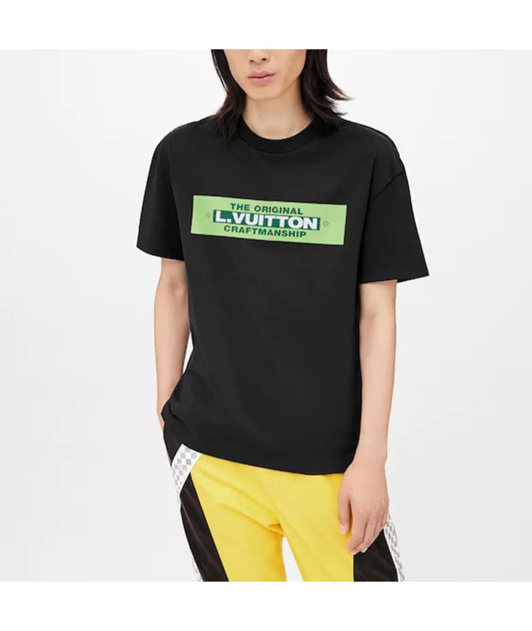 LOUIS VUITTON Черная футболка, фото 4