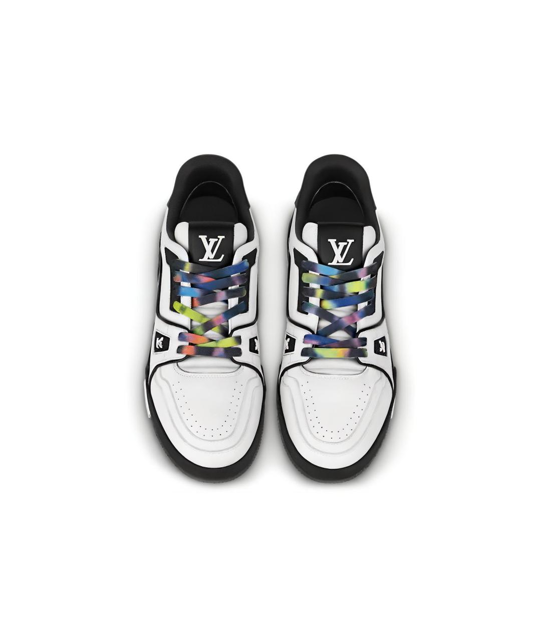 LOUIS VUITTON Мульти кожаные низкие кроссовки / кеды, фото 4