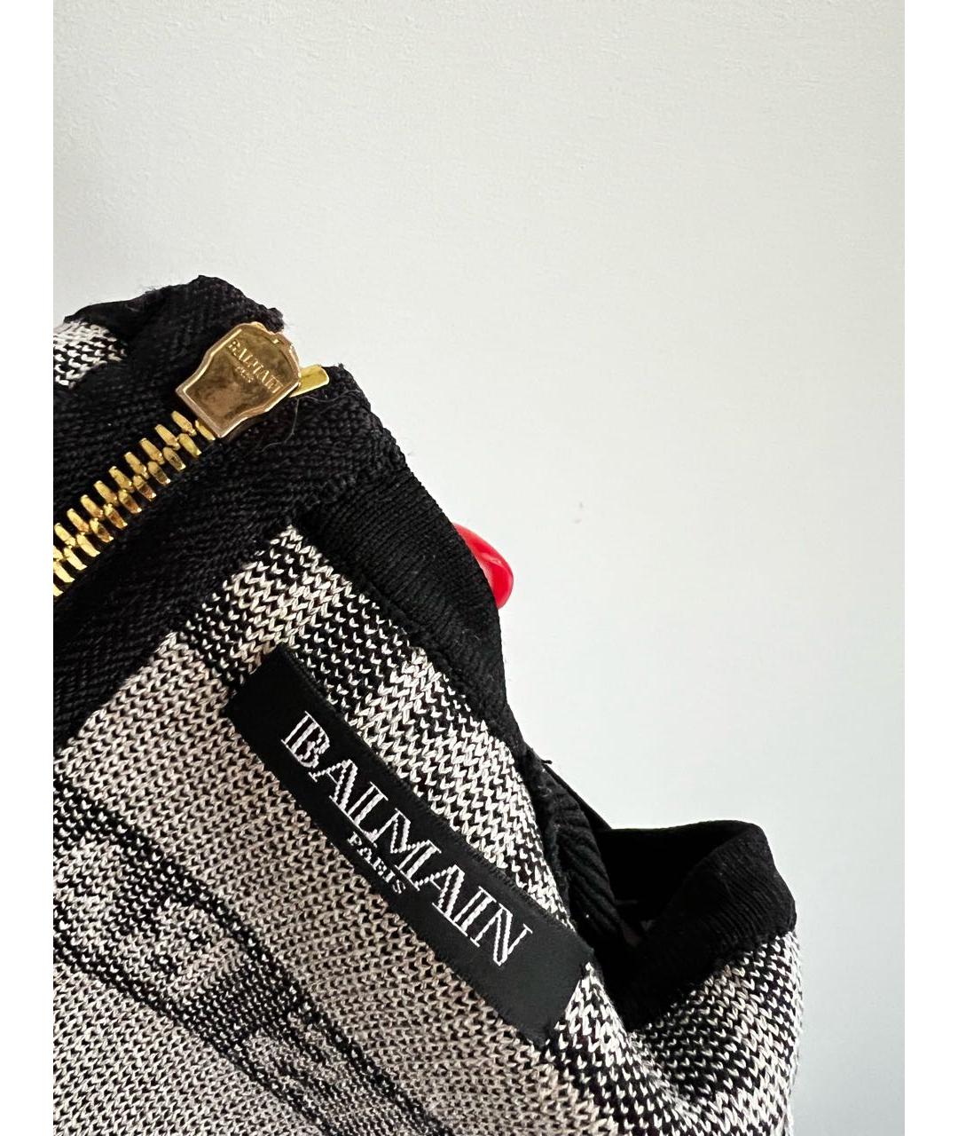 BALMAIN Черная вискозная майка, фото 5