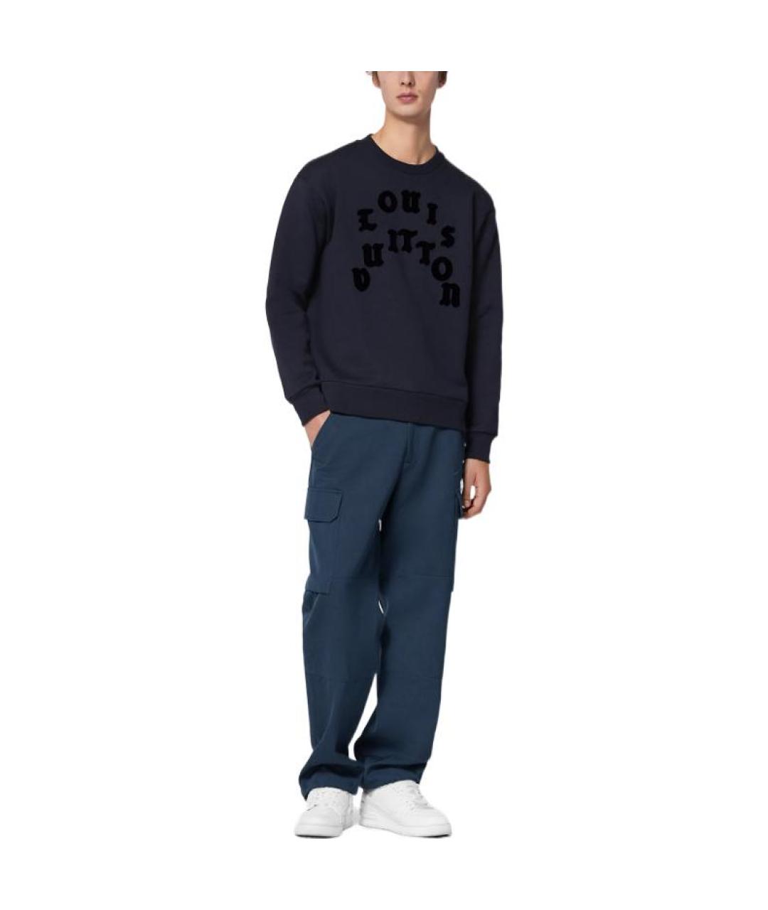 LOUIS VUITTON Темно-синий джемпер / свитер, фото 2