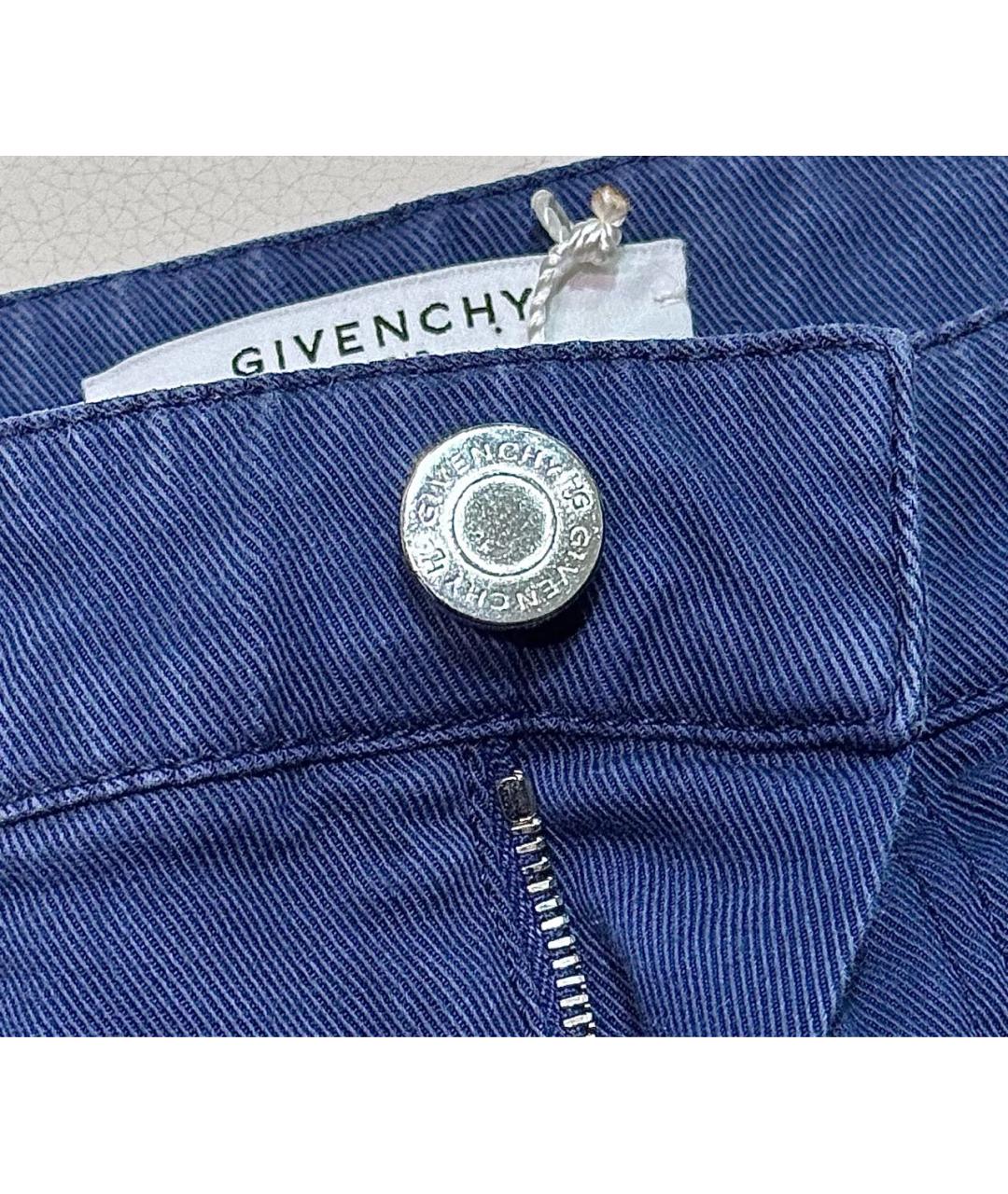 GIVENCHY Синие хлопковые шорты, фото 4