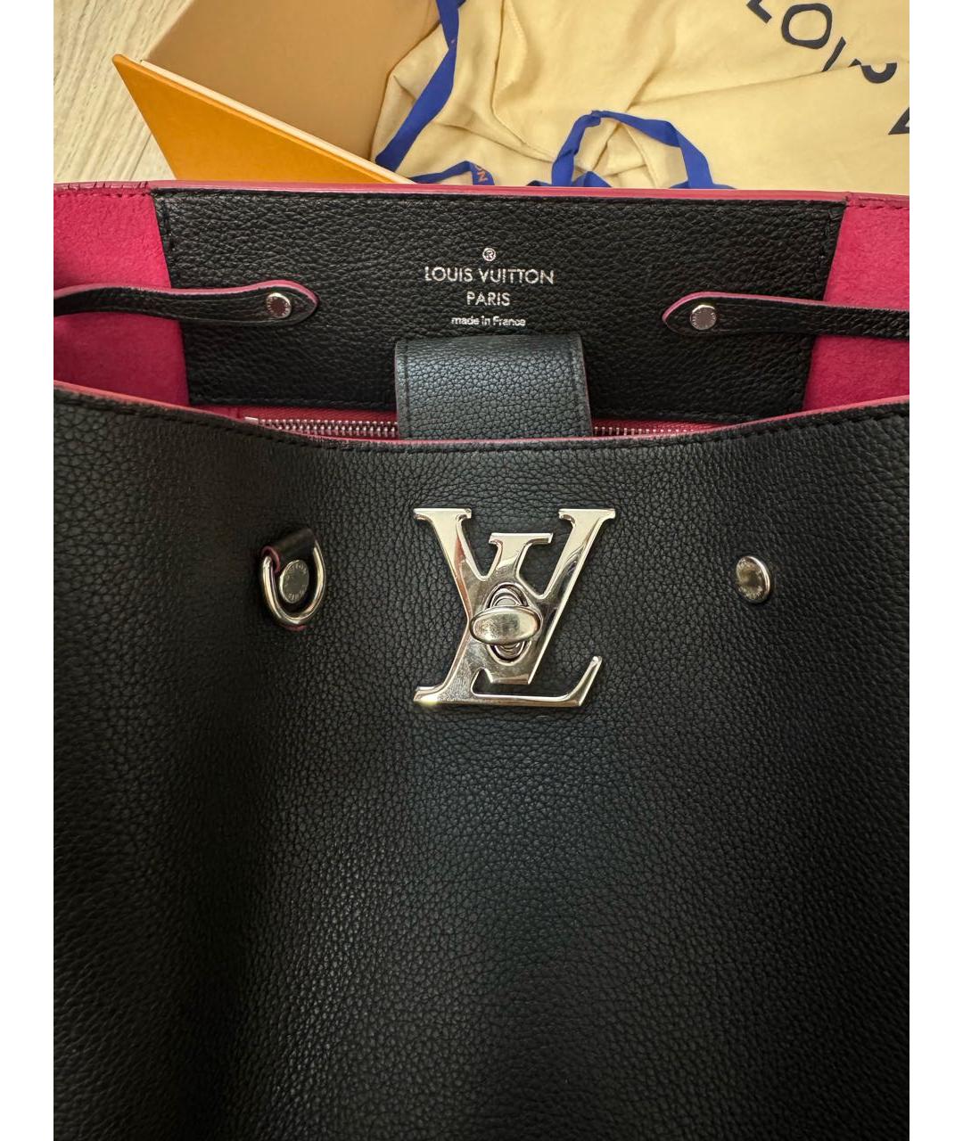 LOUIS VUITTON Темно-синяя кожаная сумка через плечо, фото 6