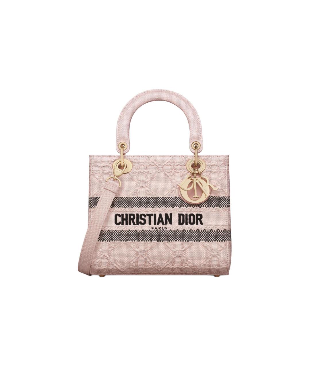 CHRISTIAN DIOR Розовая сумка через плечо, фото 6