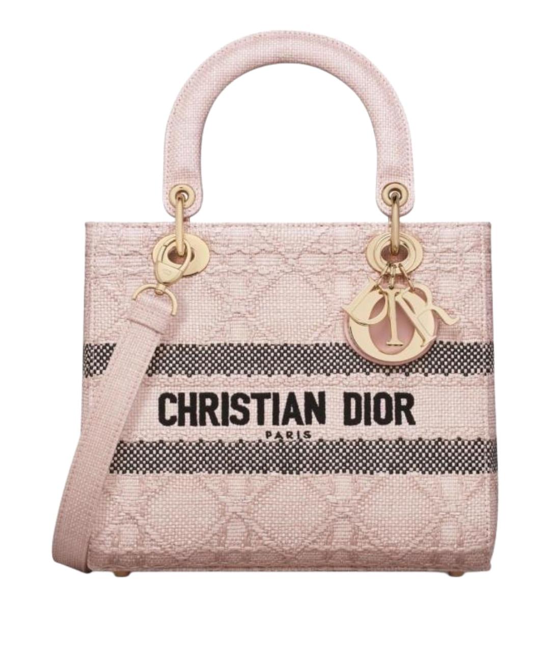 CHRISTIAN DIOR Розовая сумка через плечо, фото 1