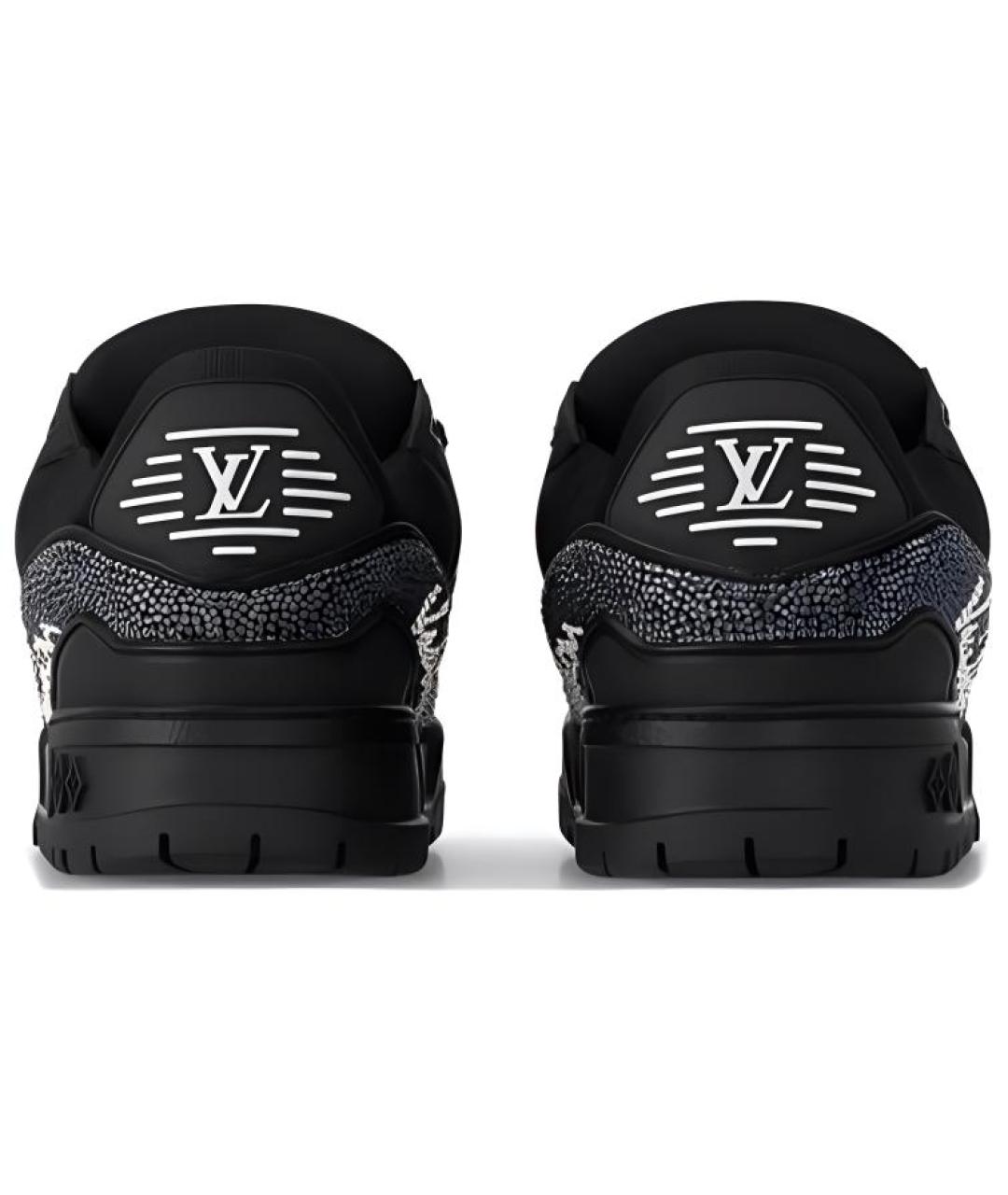 LOUIS VUITTON Черные низкие кроссовки / кеды, фото 5