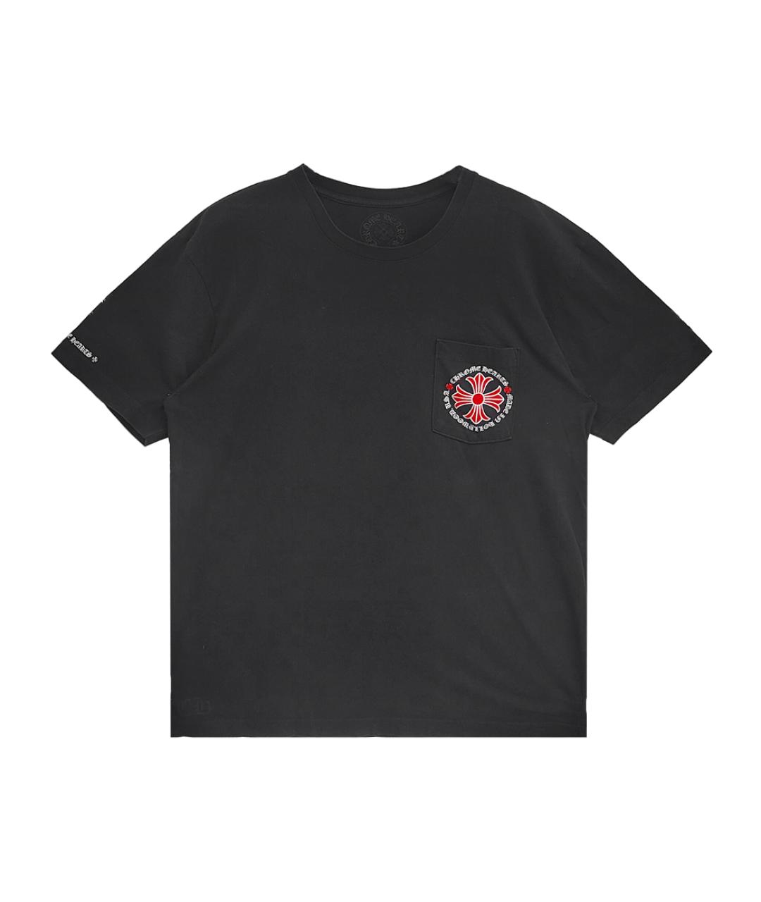 CHROME HEARTS Черная хлопковая футболка, фото 1