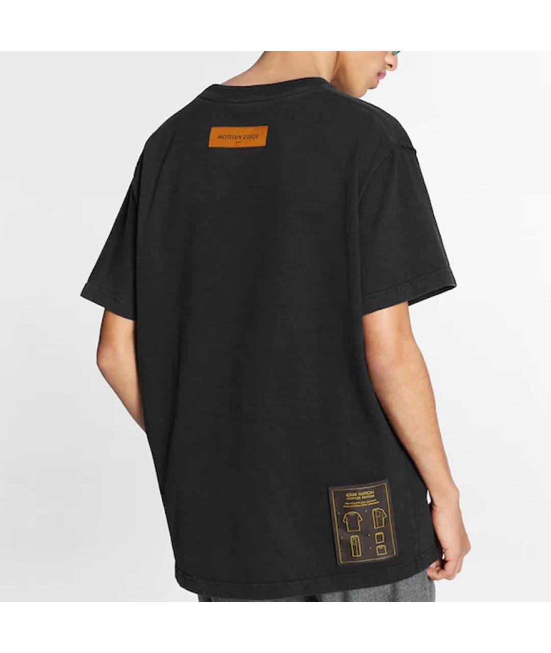 LOUIS VUITTON Черная футболка, фото 4