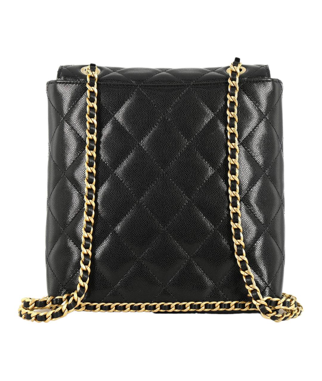 CHANEL Черный кожаный рюкзак, фото 3