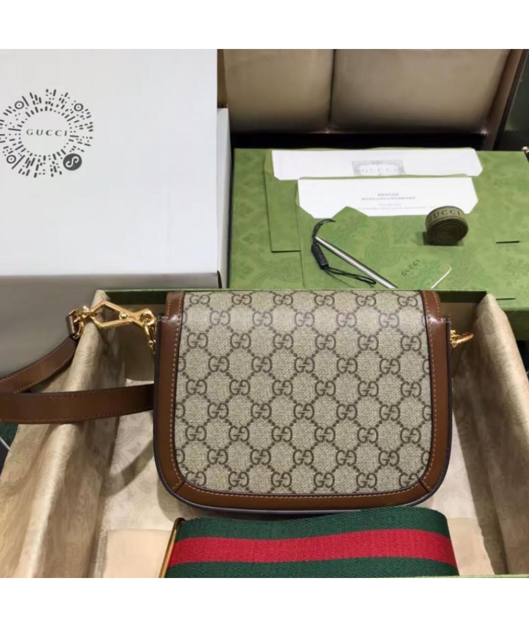 GUCCI Бежевая сумка через плечо, фото 5