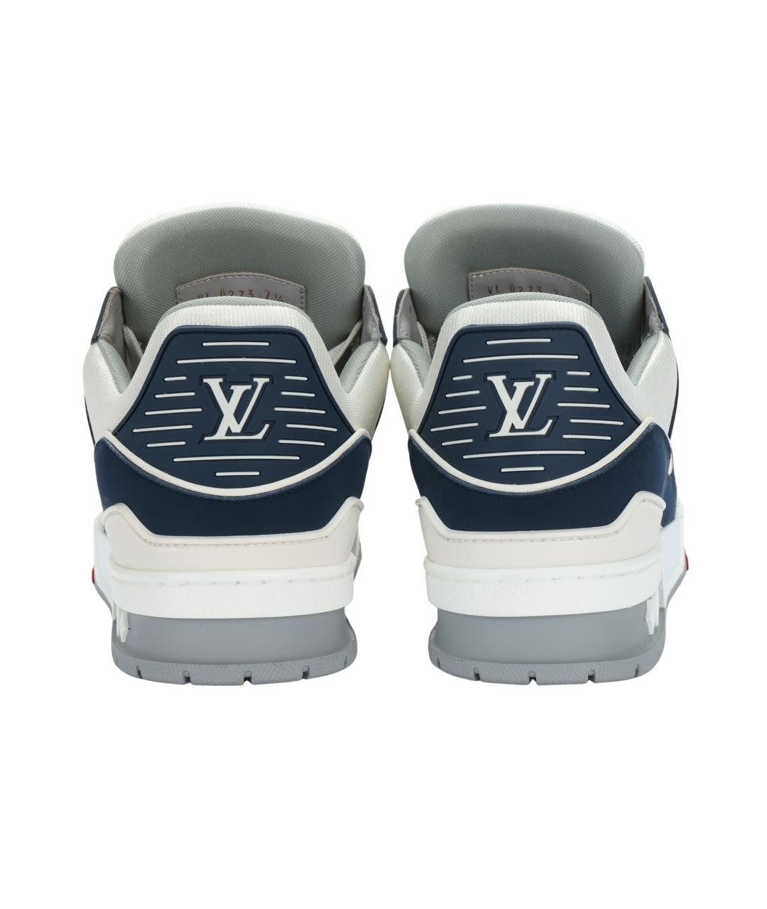 LOUIS VUITTON Белые кожаные кроссовки, фото 4