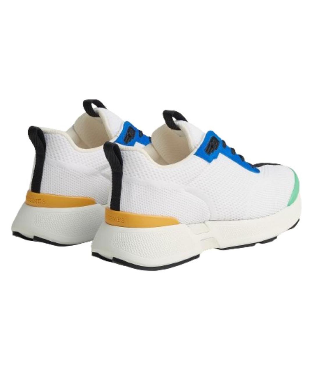 HERMES Мульти текстильные низкие кроссовки / кеды, фото 4