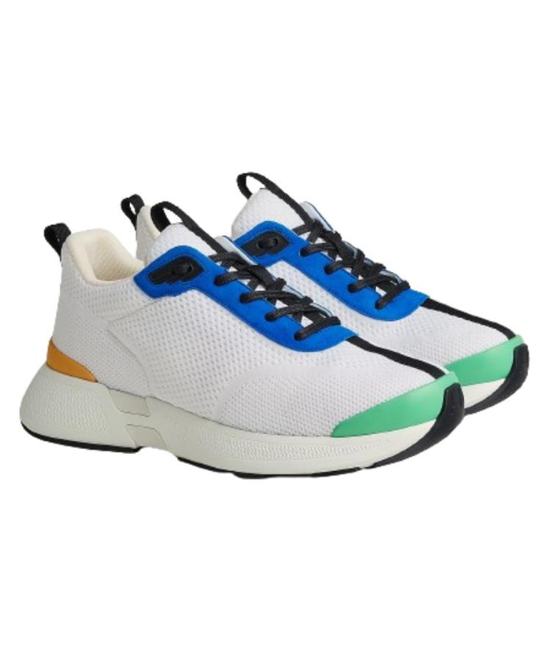 HERMES Мульти текстильные низкие кроссовки / кеды, фото 3