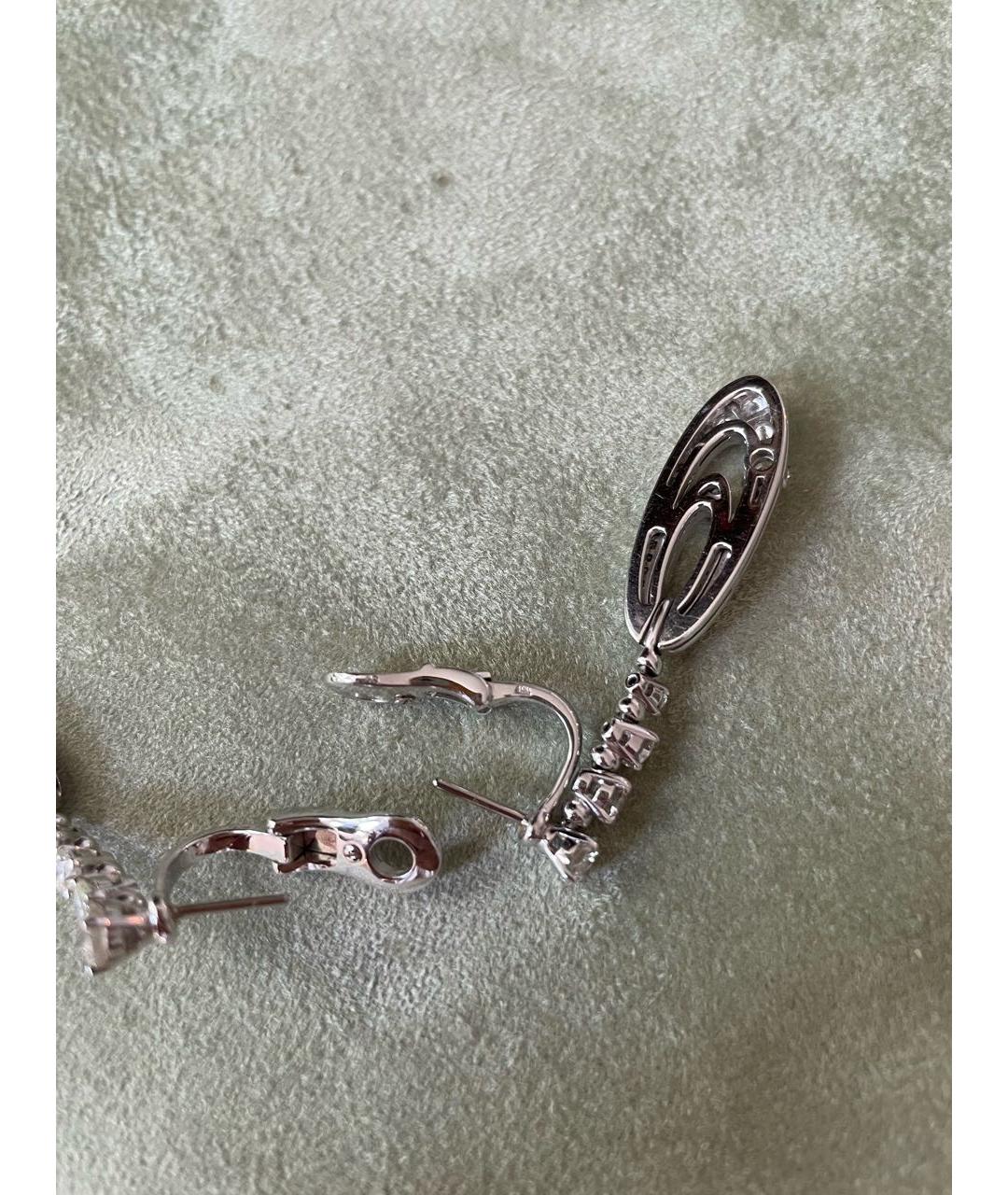 BVLGARI Белые серьги из белого золота, фото 7