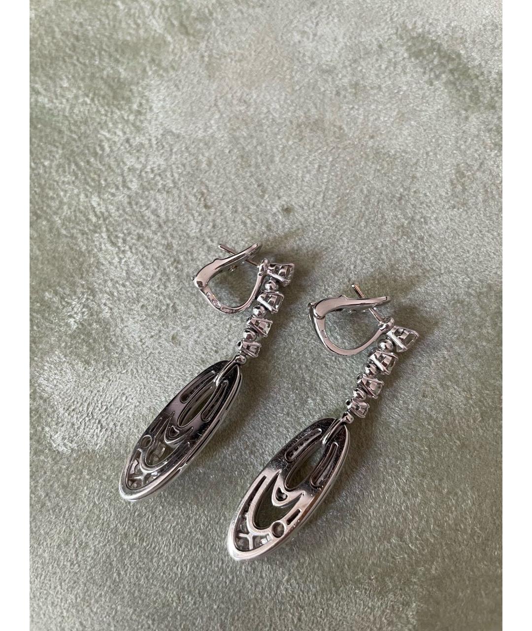 BVLGARI Белые серьги из белого золота, фото 6