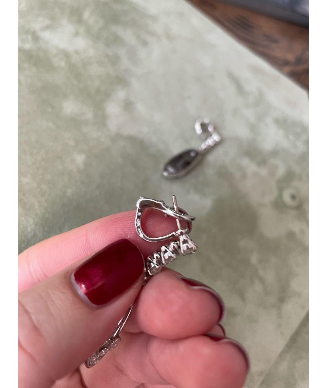 BVLGARI Белые серьги из белого золота, фото 5