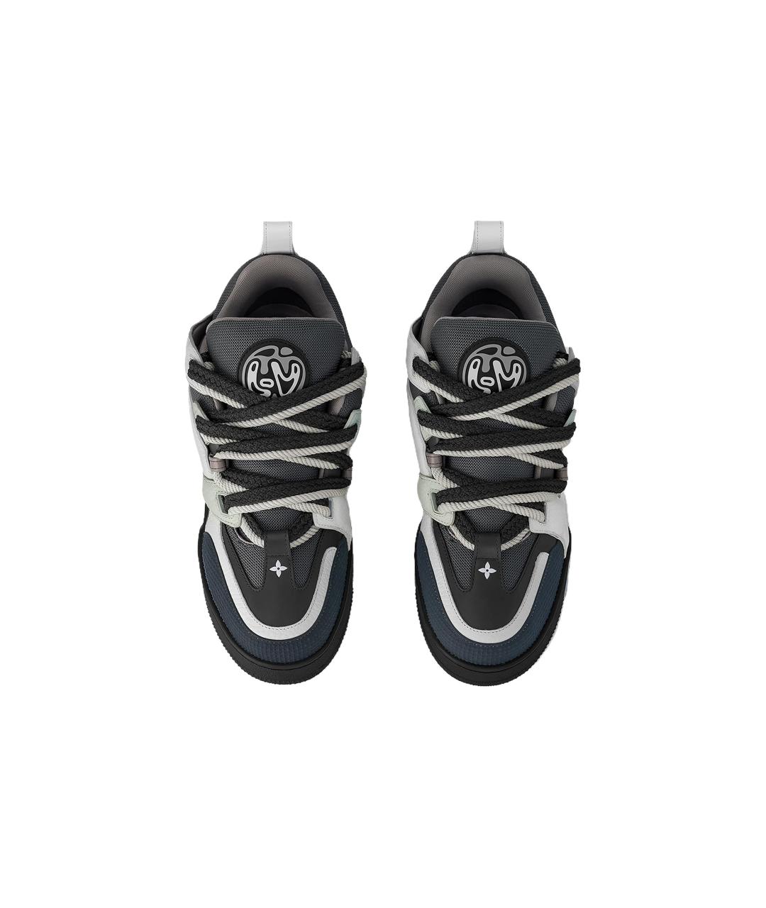 LOUIS VUITTON Мульти кожаные низкие кроссовки / кеды, фото 4