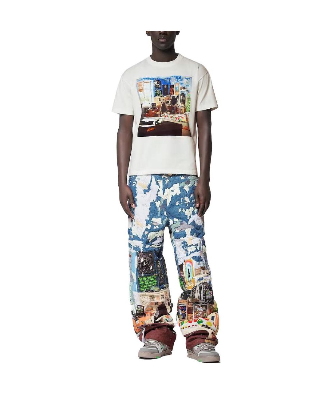 LOUIS VUITTON Белая хлопковая футболка, фото 2