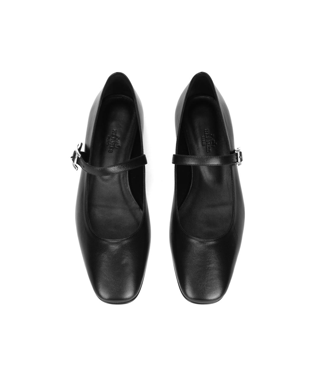 HERMES Черные туфли, фото 3