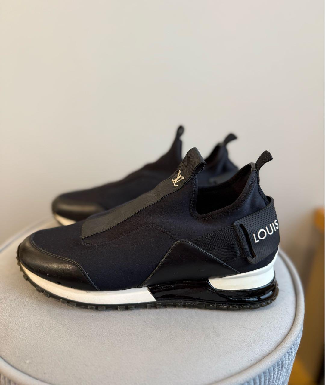 LOUIS VUITTON Черные кожаные кроссовки, фото 2