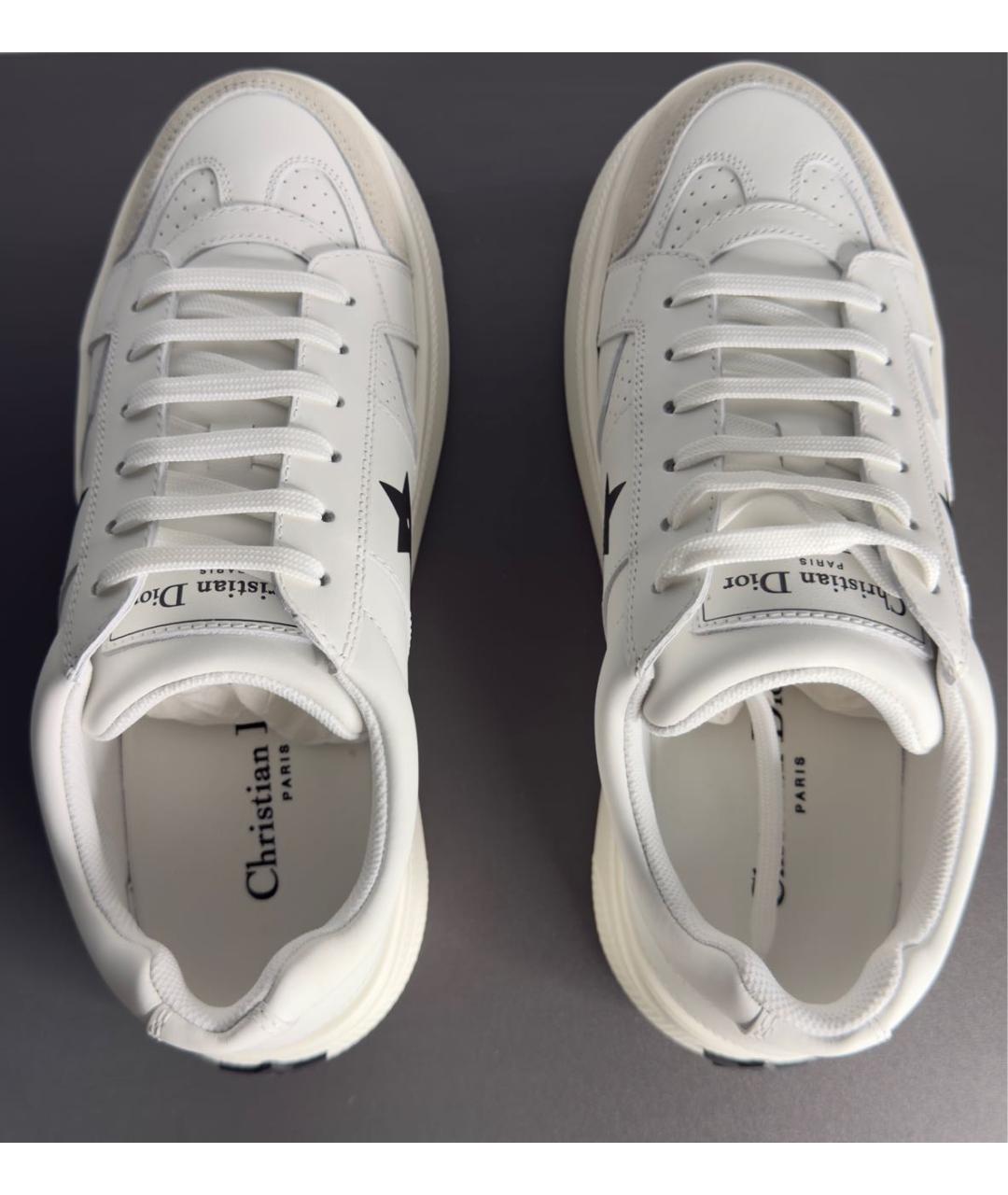 CHRISTIAN DIOR Белые кожаные кроссовки, фото 3