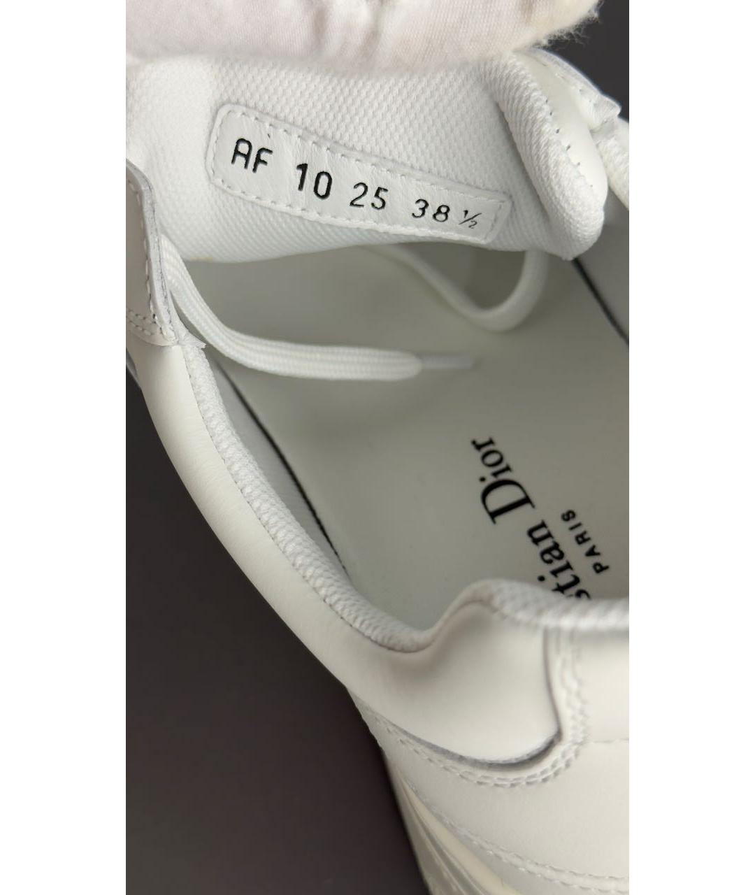 CHRISTIAN DIOR Белые кожаные кроссовки, фото 5