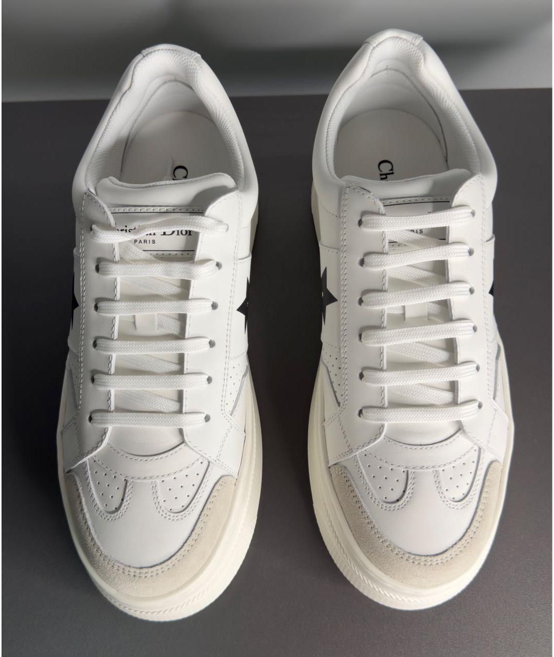 CHRISTIAN DIOR Белые кожаные кроссовки, фото 2