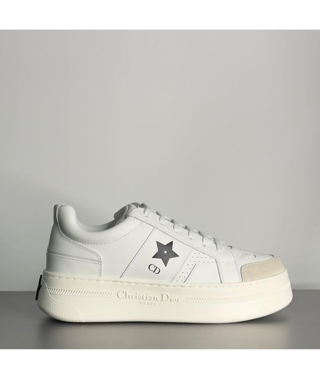 CHRISTIAN DIOR Белые кожаные кроссовки, фото 9