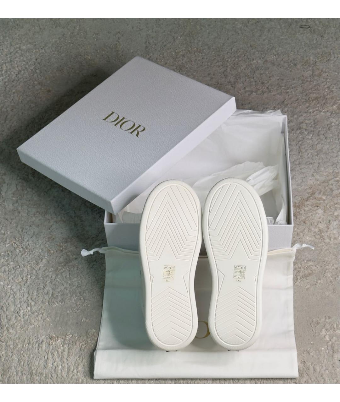 CHRISTIAN DIOR Белые кожаные кроссовки, фото 7