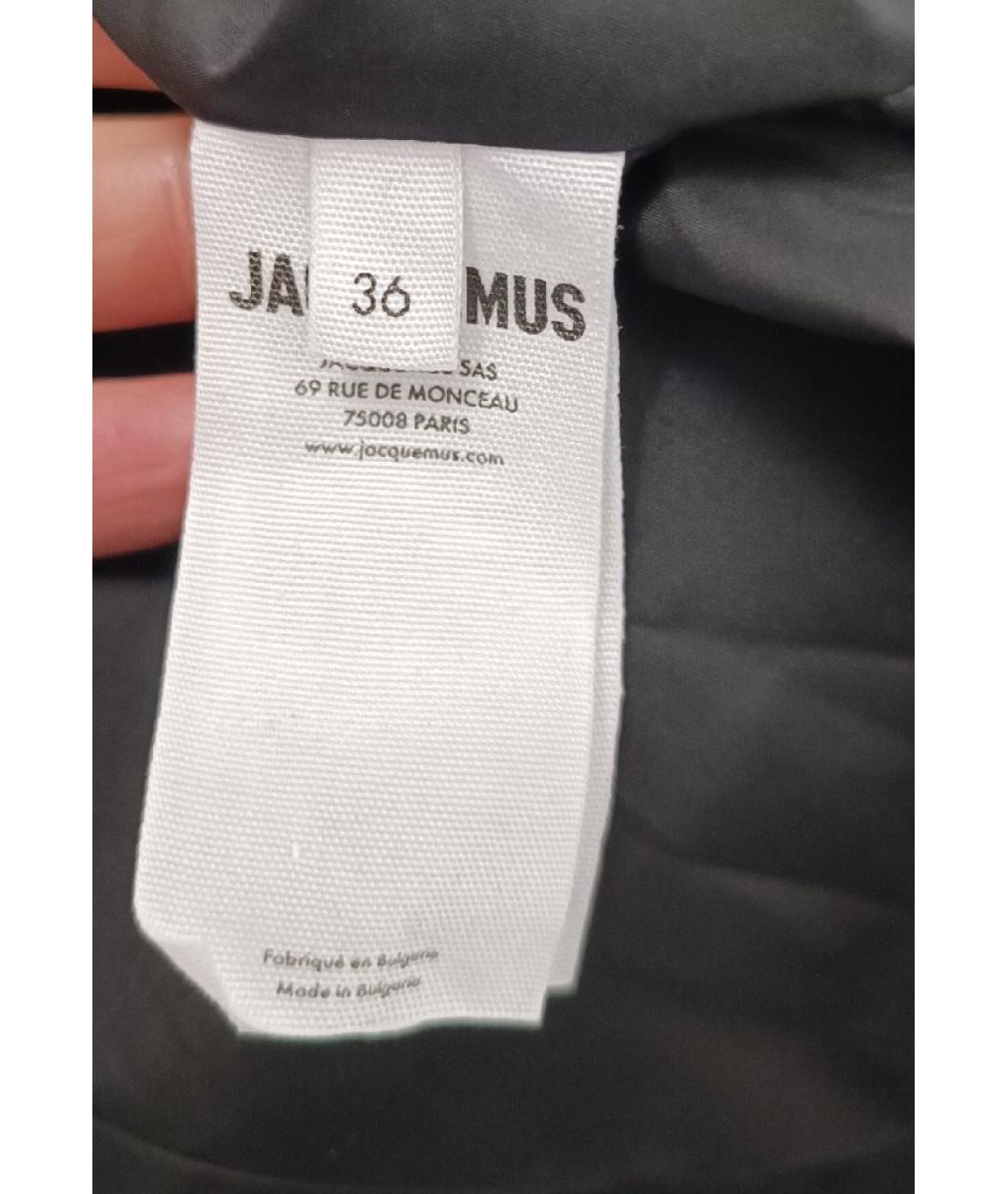 JACQUEMUS Черная хлопковая куртка, фото 4