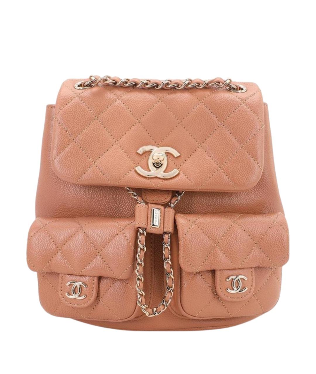 CHANEL Розовый кожаный рюкзак, фото 1