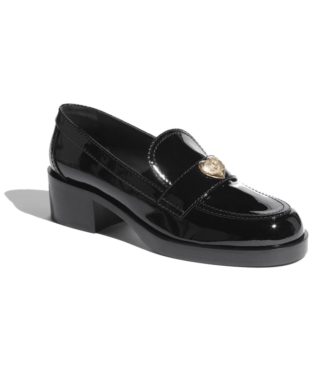 CHANEL Черные кожаные лоферы, фото 2